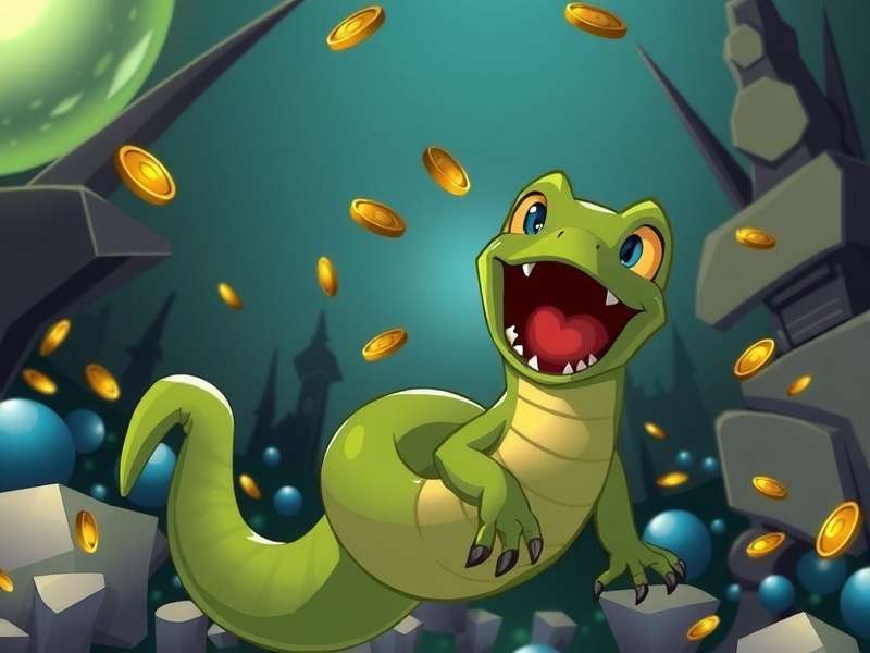 Money Slither gameplay screenshot showing snake and coins