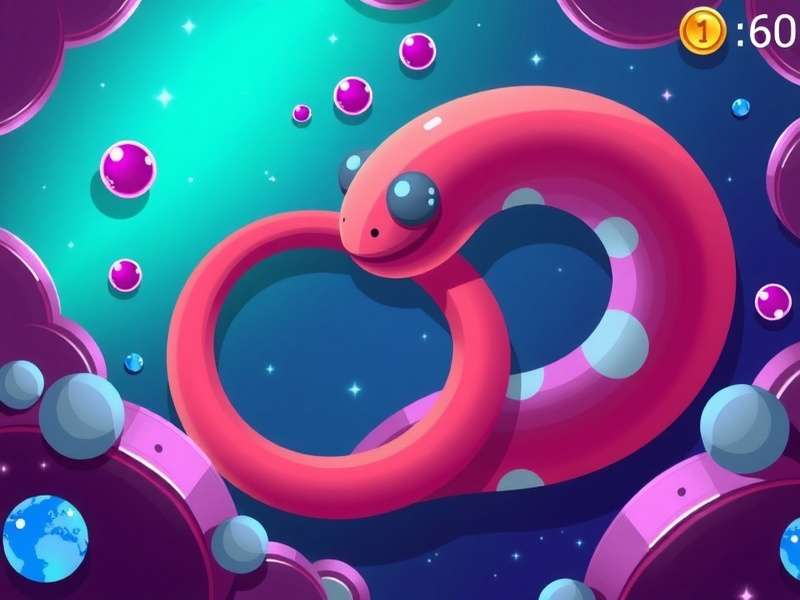Slither.io gameplay screenshot showing colorful snakes competing on a large map