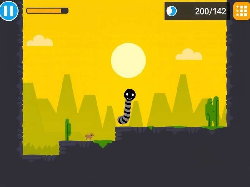Snake io game in action on a mobile device