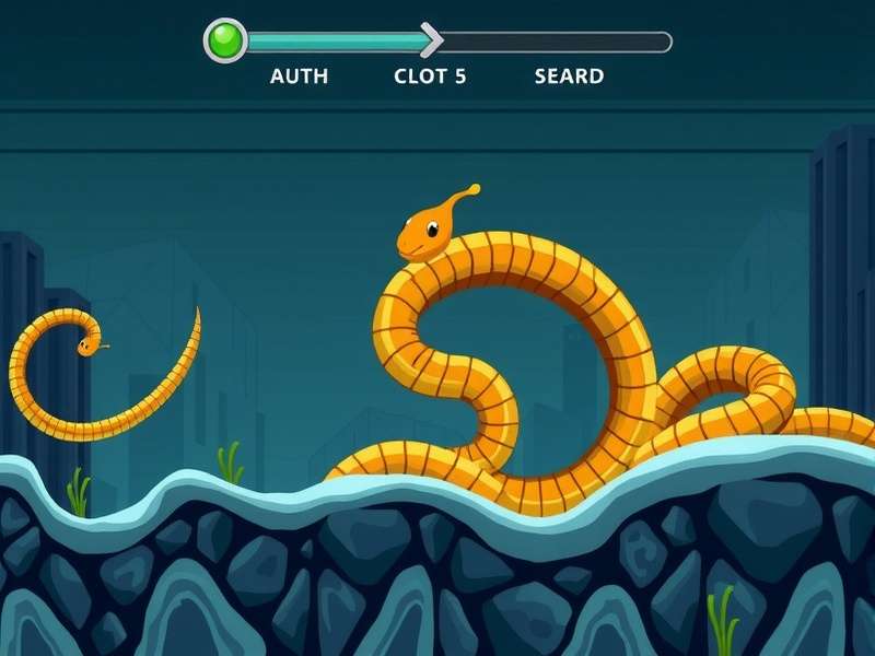 Diagram showing an advanced looping technique to trap another snake