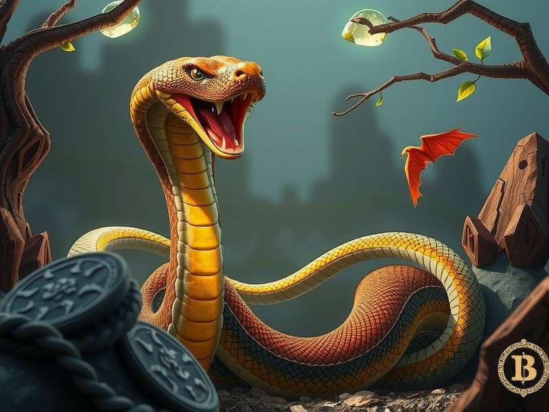 Snake Online Gameplay Screenshot showing colorful snakes in multiplayer arena