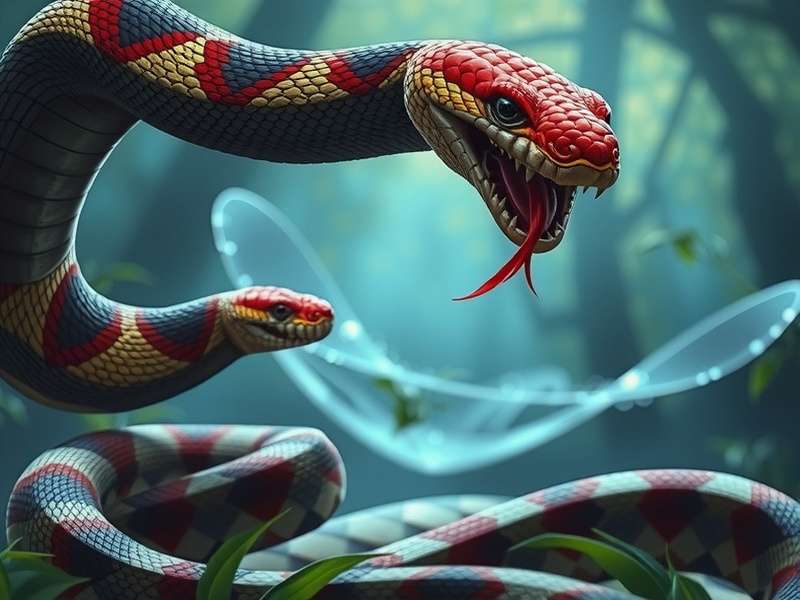 Competitive Snake Io Game multiplayer match showing multiple colored snakes