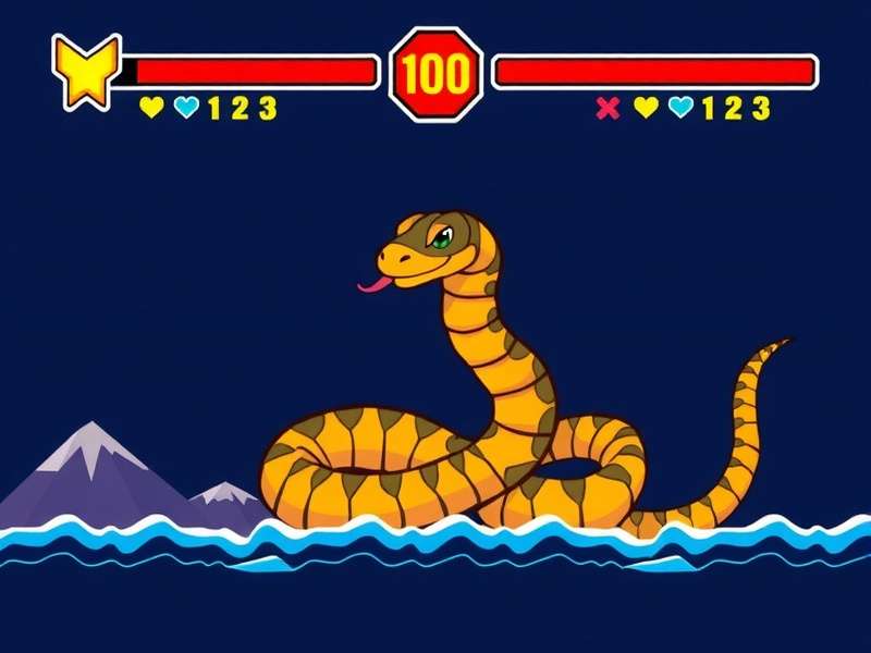 Dynamic gameplay screenshot of Snake Io showing multiple colorful snakes on a competitive map