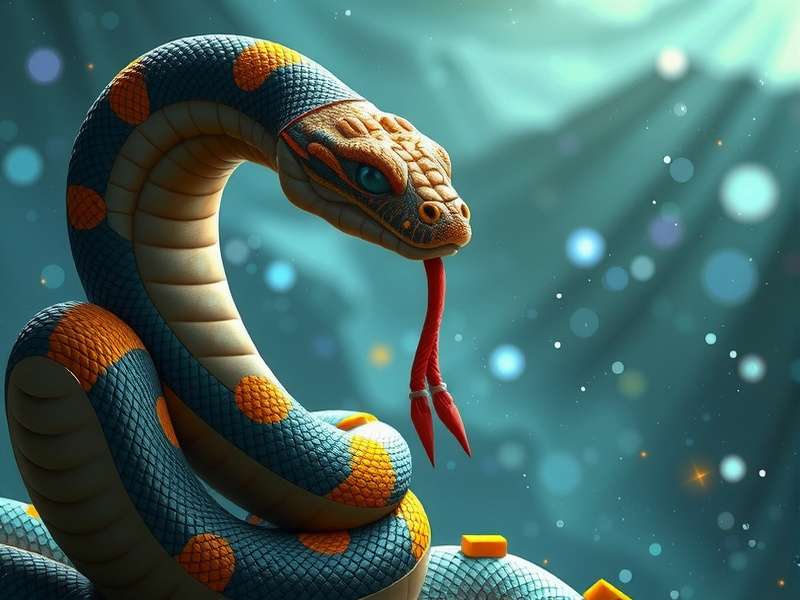 Snake Io gameplay screenshot showing multiple colored snakes on a grid