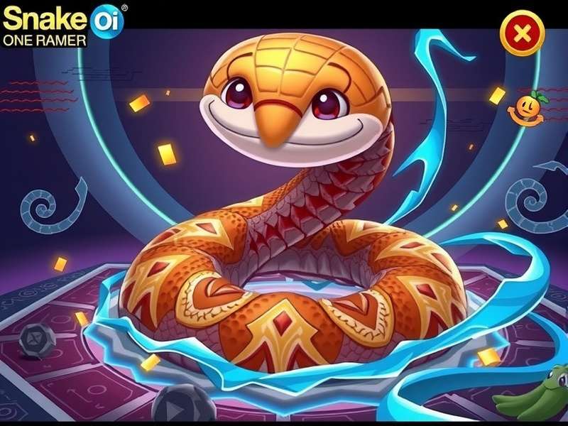 Snake Oi game controls illustration showing mouse movement