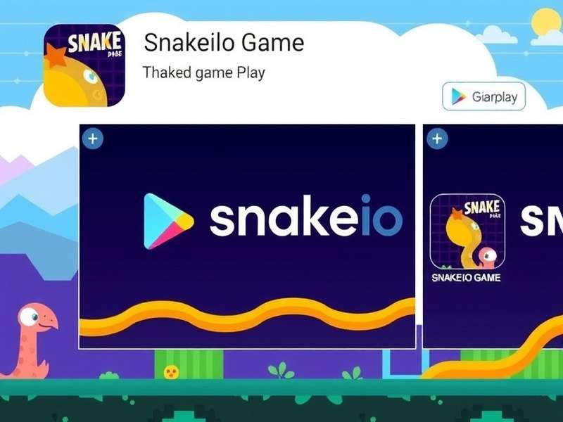 Snake Io Game Play Store Download Screen