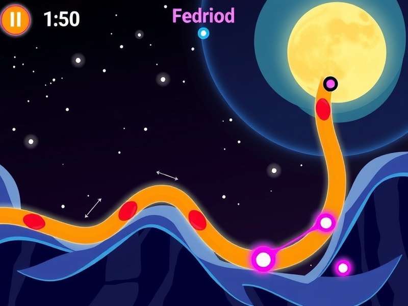 Dynamic Slither.io gameplay screenshot showing multiple colorful snakes competing on a large map