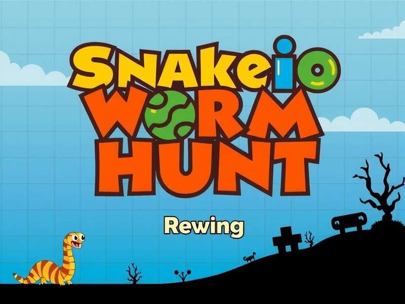 Snake Io Worm Hunt 2023 gameplay screenshot showing colorful snakes and worm collectibles