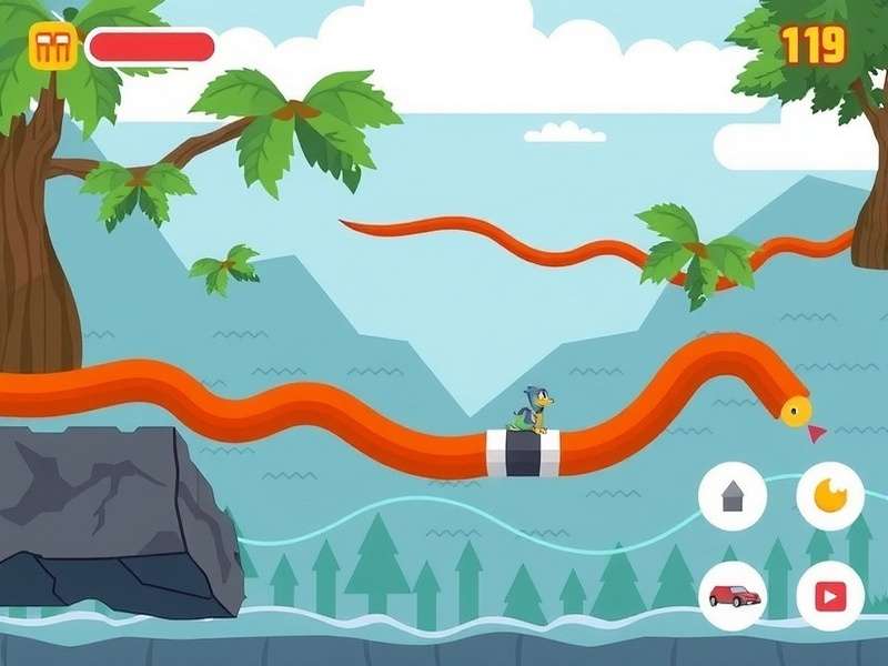 Competitive Snake Io gameplay showing multiple snakes on a dark grid with neon trails