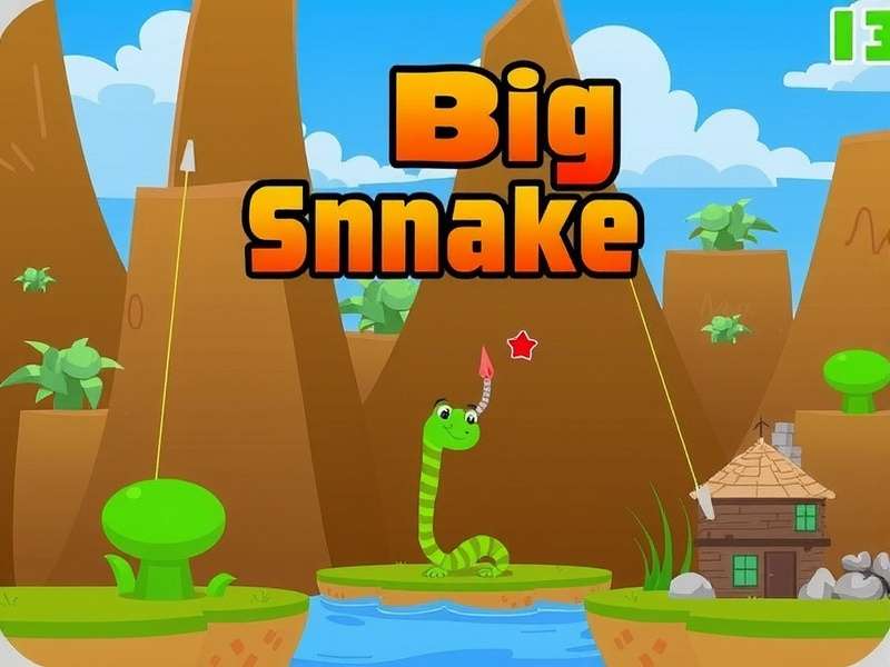 Little Big Snake Io gameplay screenshot showing colorful snake in arena