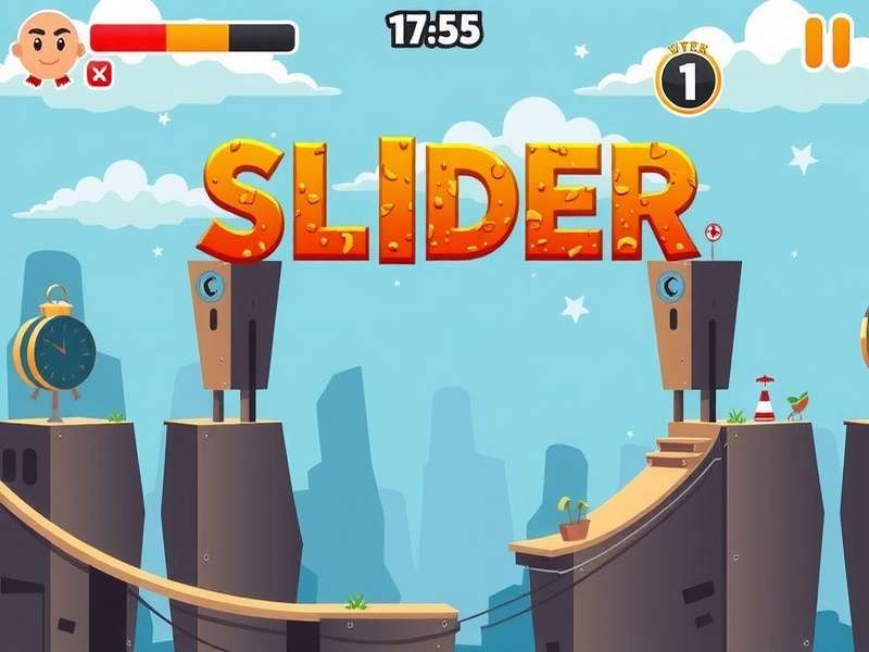 Slider Io gameplay showing a long snake sliding through a neon arena with orbs and opponents