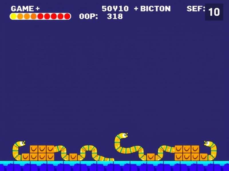 Snake Io Game Original arena screenshot showing a large green snake with glowing segments