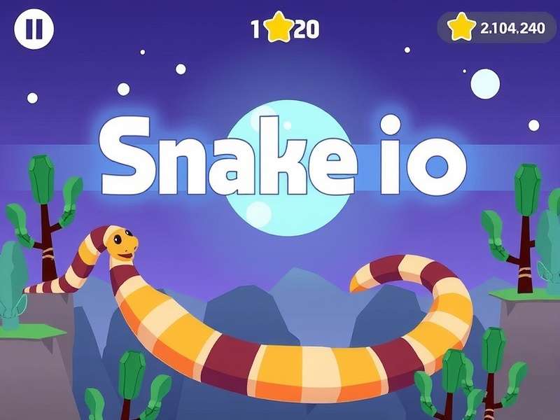 Snake Io Game Play Online - Arena Battle Scene with multiple snakes competing