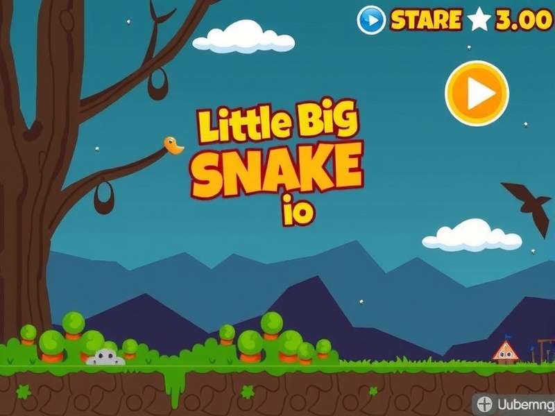 Little Big Snake Io Game Play duel moment with two snakes