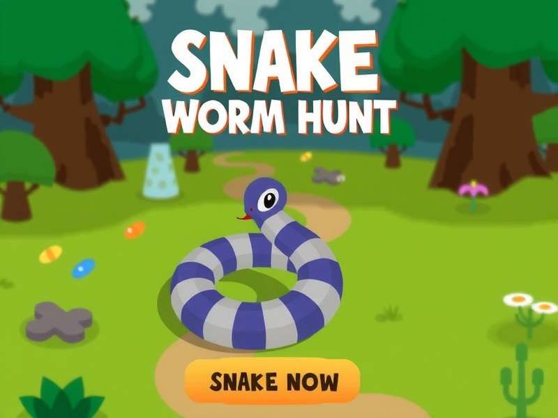 Snake Io Game Worm Hunt 2023 arena gameplay screenshot showing multiple snakes competing