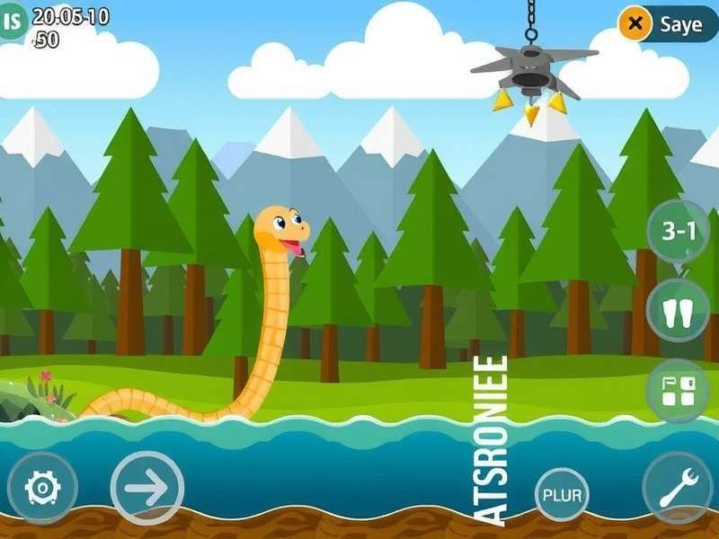 Snake Io Game Offline Download gameplay screenshot showing the offline arena with golden orbs and a sleek snake