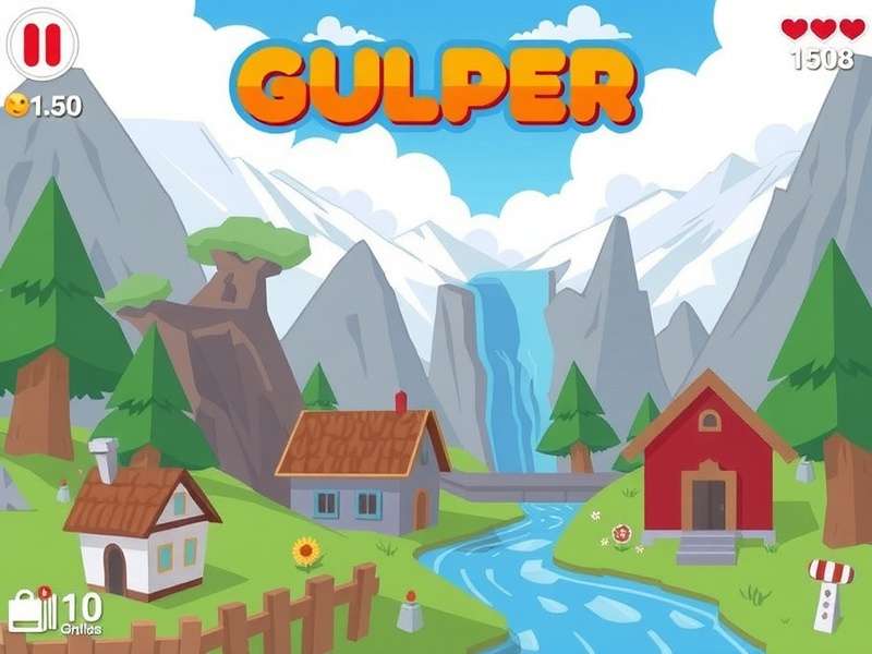 Gulper Io Online gameplay arena with multiple snakes competing for food and survival