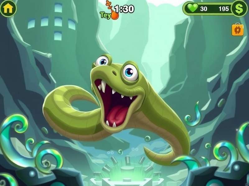 Money Slither game arena with neon snakes and glowing coins